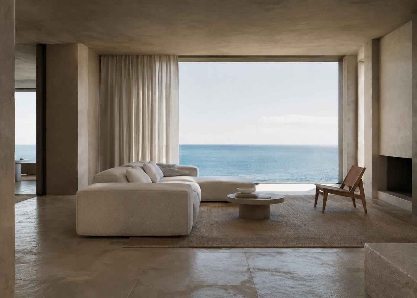 Attico sul mare — ristrutturazione a Litorale Domizio