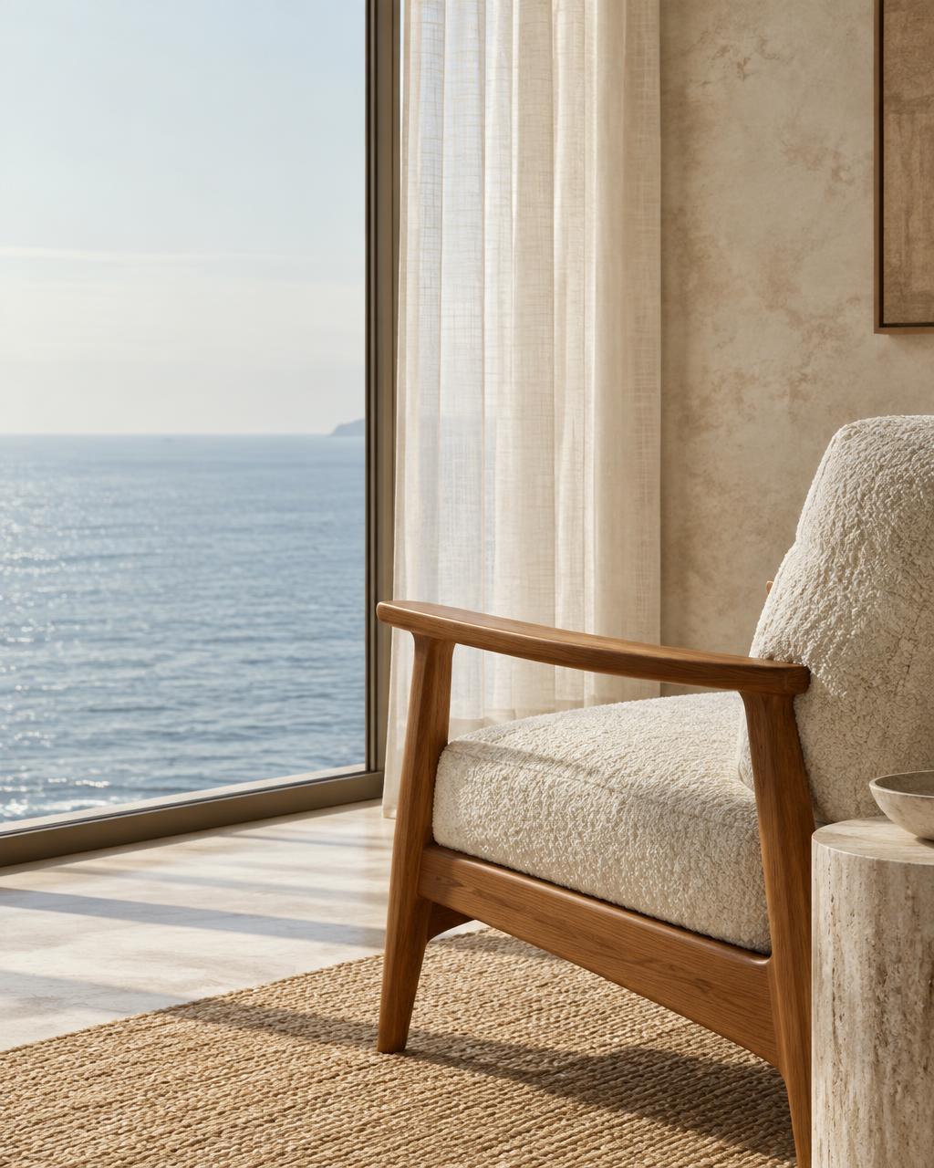 Attico sul mare: dettaglio dei materiali