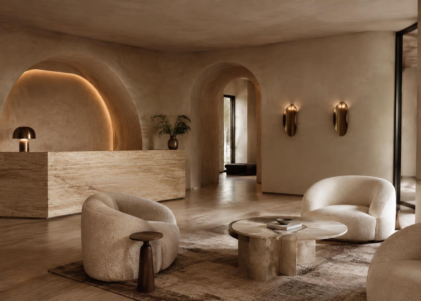 Lobby hotel boutique — contract a Costa campana